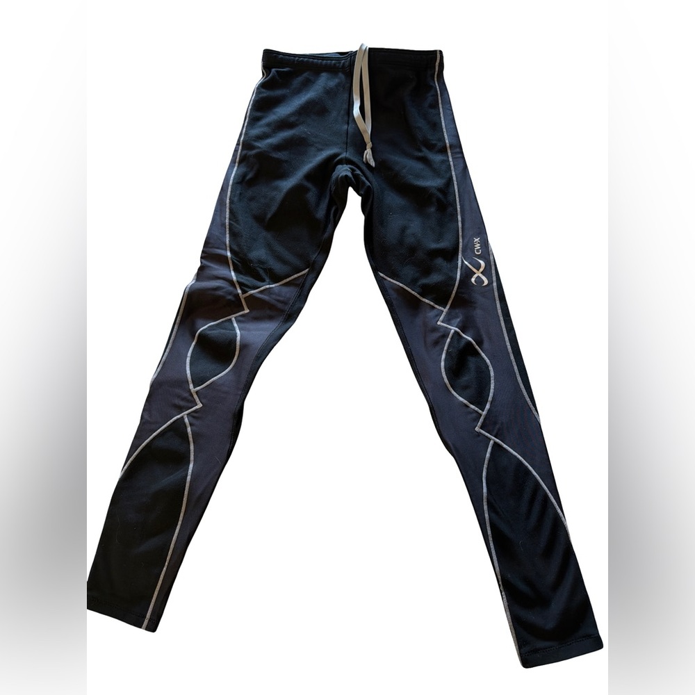 CW-X Black Leggings with White Trim